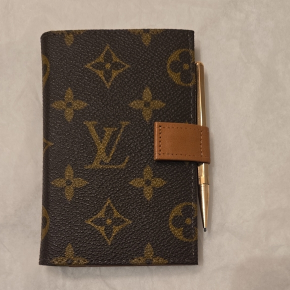 Louis Vuitton Handbags - Louis Vuitton Vintage Monogram Agenda/ Address Book with Gold Pencil From 1970's